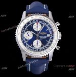 OXF Swiss Replica Breitling Old Navitimer II A13322 Watch Blue Chronograph Dial